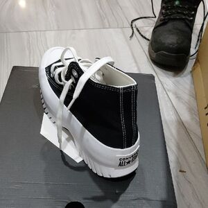Converse Black and White Platform Sneakers